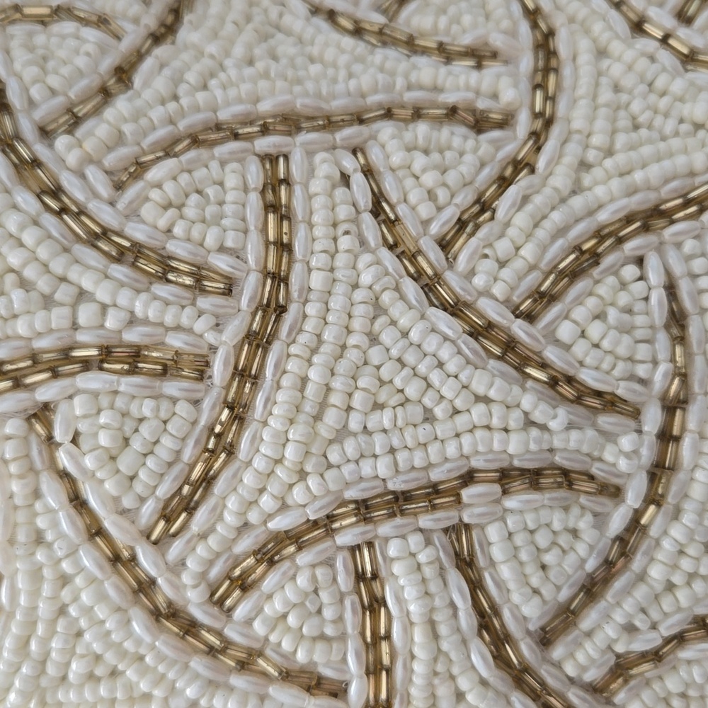 Pretty beaded accent pillow by artistic accents - Picture 3 of 5